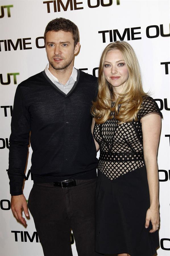 Amanda Seyfried Time Out photocall at Bristol Hotel in Paris on November 4, 2011 