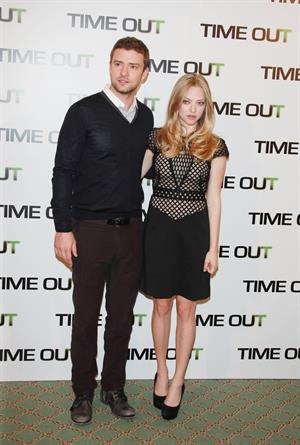 Amanda Seyfried Time Out photocall at Bristol Hotel in Paris on November 4, 2011 