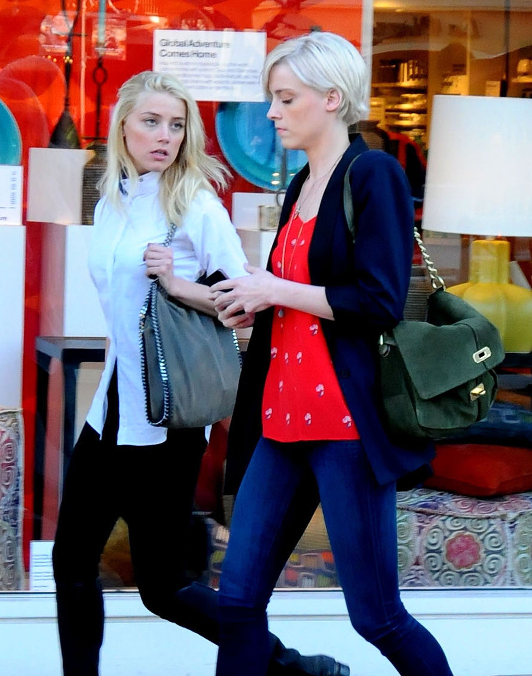 Amber Heard shopping at the Grove in Los Angeles on March 22, 2012