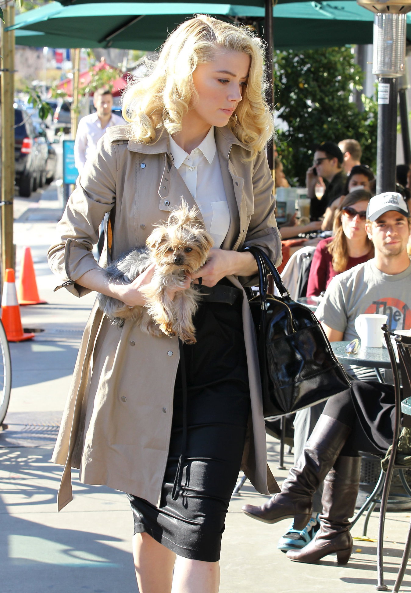 Amber Heard out in Beverly Hills on December 16, 2011