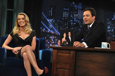 Amber Heard on Late Night with Jimmy Fallon at the Rockefeller Center on February 2, 2011