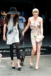 Amber Heard leaves the Omni Hotel in San Diego on July 24, 2010 