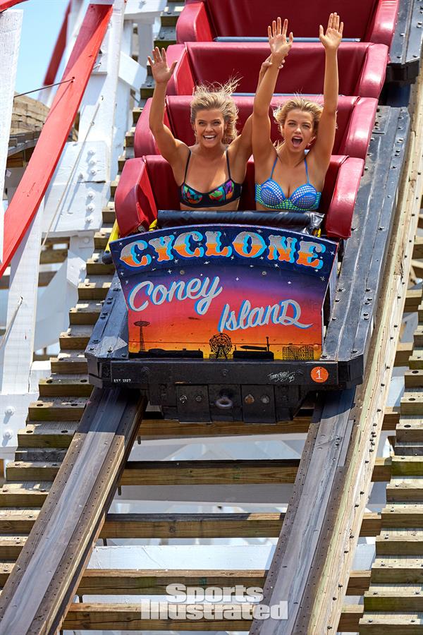 Hailey Clauson at Coney Island Photoshoot for Sports Illustrated