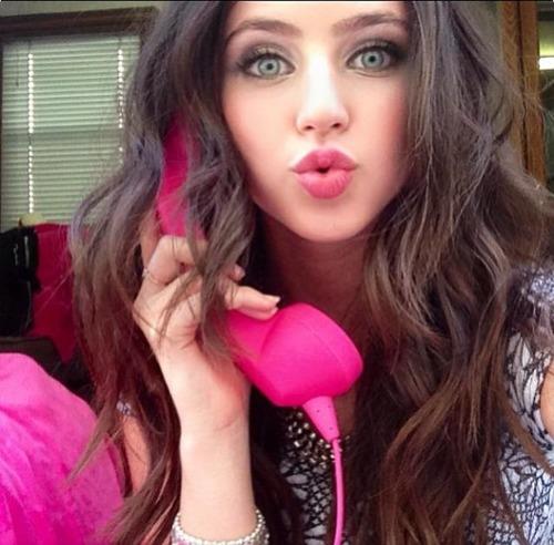 Ryan Newman taking a selfie