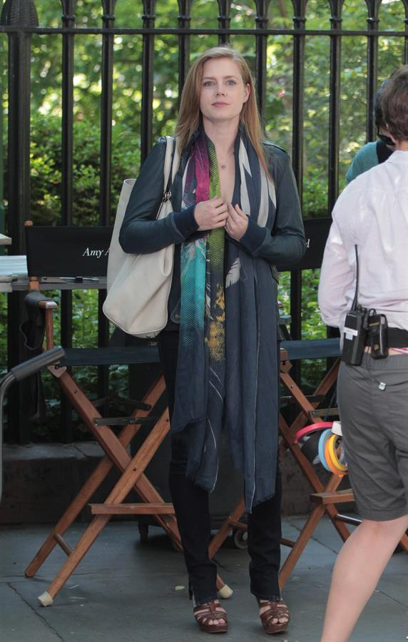 Amy Adams set of her new film Lullaby in New York on June 16, 2012