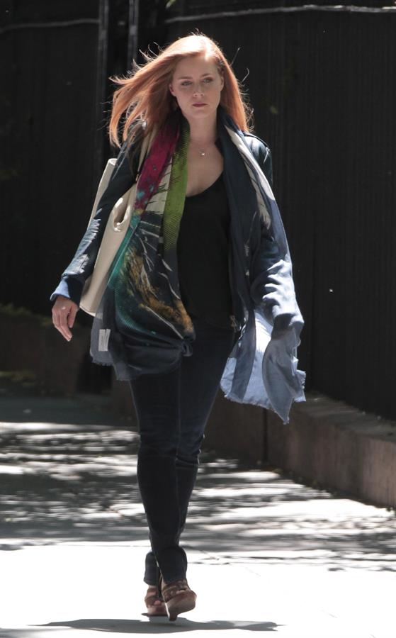 Amy Adams set of her new film Lullaby in New York on June 16, 2012
