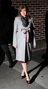 Amy Adams at  the Late Show With David Letterman on January 5, 2010