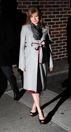 Amy Adams at  the Late Show With David Letterman on January 5, 2010