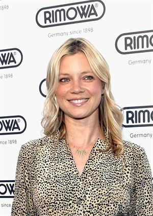 Amy Smart Rimowa New Rodeo Drive store opening party in Beverly Hills on May 16, 2011