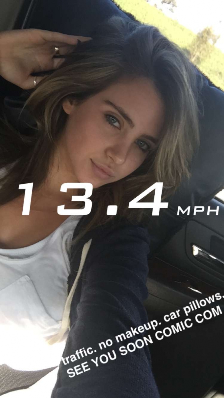 Ryan Newman taking a selfie