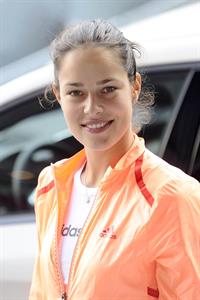 Ana Ivanovic promoting Mercedes at the Madrid open 08-05-2012 