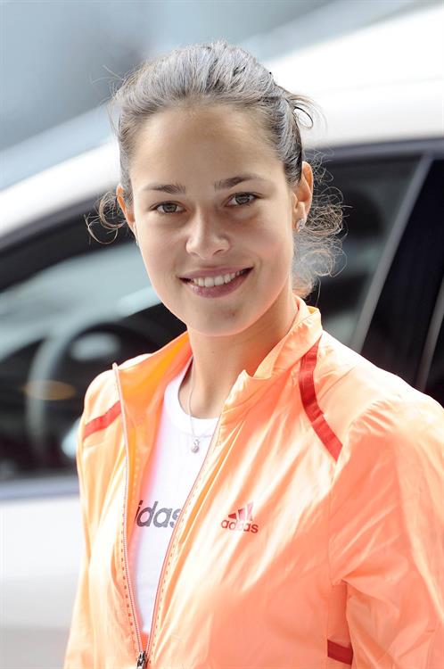 Ana Ivanovic promoting Mercedes at the Madrid open 08-05-2012 
