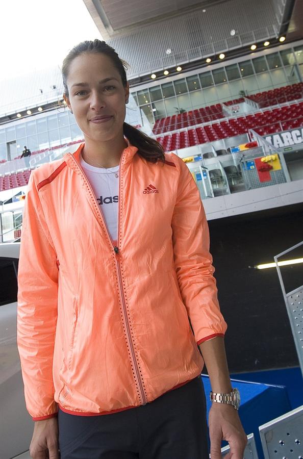 Ana Ivanovic promoting Mercedes at the Madrid open 08-05-2012 