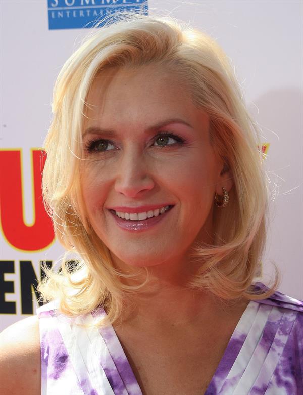 Angela Kinsey attending the Furry Vengeance premiere on April 18, 2010