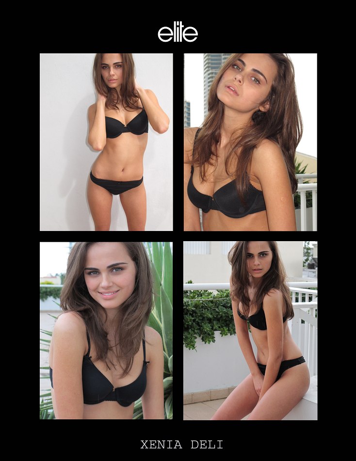 Xenia Deli in lingerie