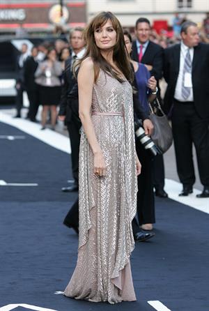 Angelina Jolie Salt Premiere in London on August 16, 2010 