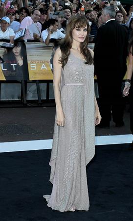 Angelina Jolie Salt Premiere in London on August 16, 2010 
