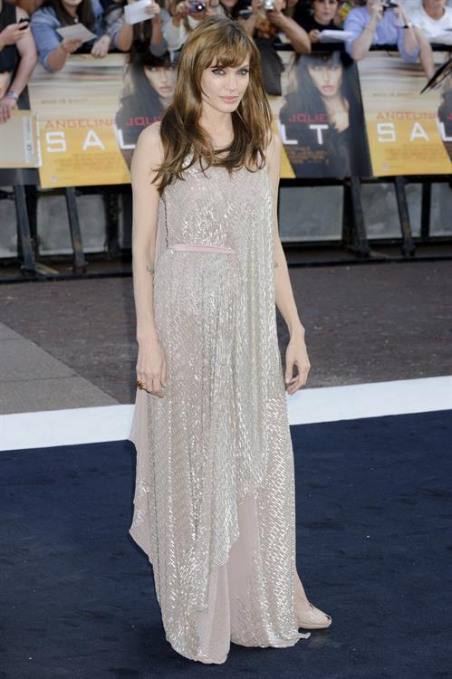 Angelina Jolie Salt Premiere in London on August 16, 2010 