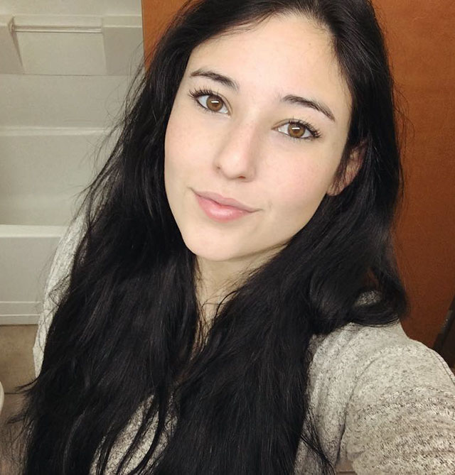 Angie Varona taking a selfie