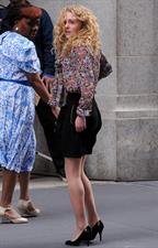 AnnaSophia Robb on the set of The Carrie Diaries in New York City on March 24, 2012
