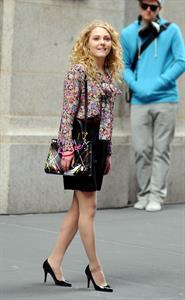 AnnaSophia Robb on the set of The Carrie Diaries in New York City on March 24, 2012