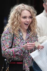 AnnaSophia Robb on the set of The Carrie Diaries in New York City on March 24, 2012