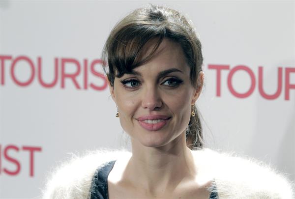 Angelina Jolie the Tourist Photocall in Madrid Spain on Dec 16, 2010 
