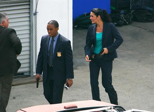 Angie Harmon - On the set of Rizolli & Isles in Los Angeles - June 13. 2012
