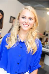 AnnaSophia Robb Twitter Interview at Spring 2013 Mercedes-Benz Fashion Week, September 7, 2012 