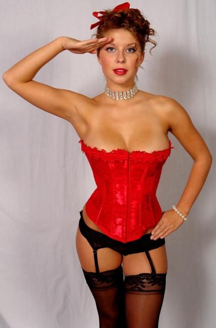 Abby Porter in lingerie