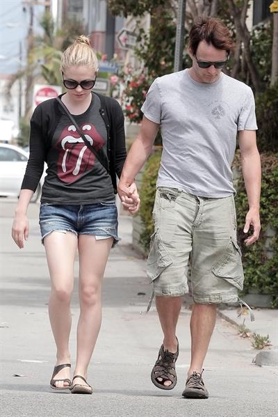 Anna Paquin Venice Beach candids on July 30, 2011 