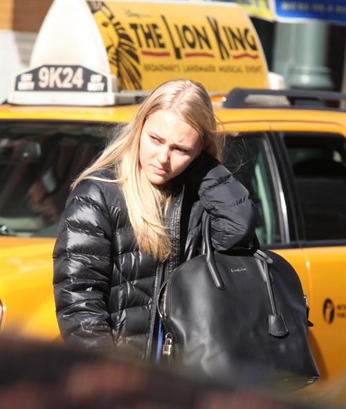 AnnaSophia Robb walking to the subway in Soho 11/11/12