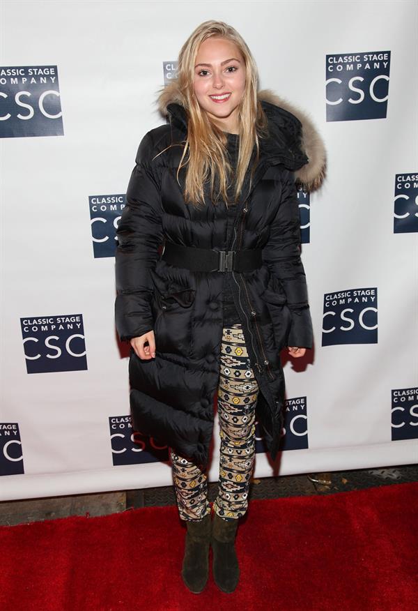 AnnaSophia Robb opening night at the Classic Stage Company in New York 11/4/12