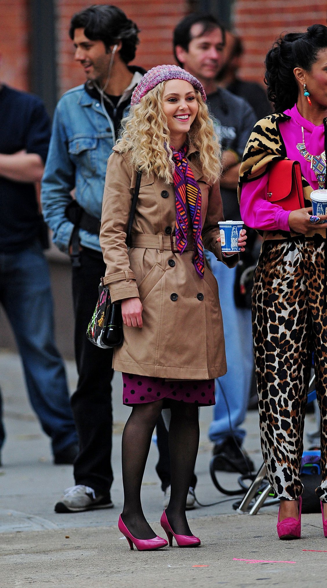 AnnaSophia Robb set of The Carrie Diaries in NYC 10/26/12 