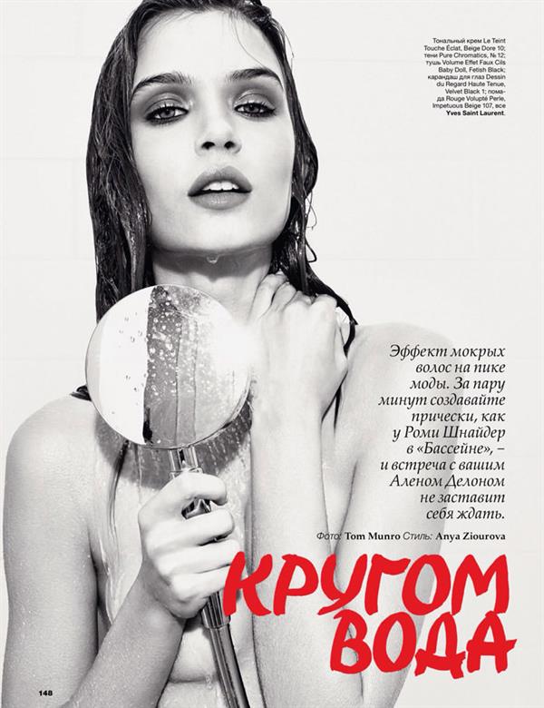 Josephine Skriver in the March 2014 Issue of Allure Russia.