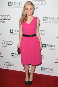 Anna Paquin the 2011 Point Honor Los Angeles gala hosted by Joel McHale on September 24, 2011