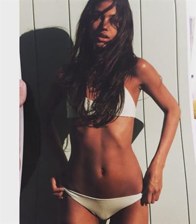 Julia Evans in a bikini