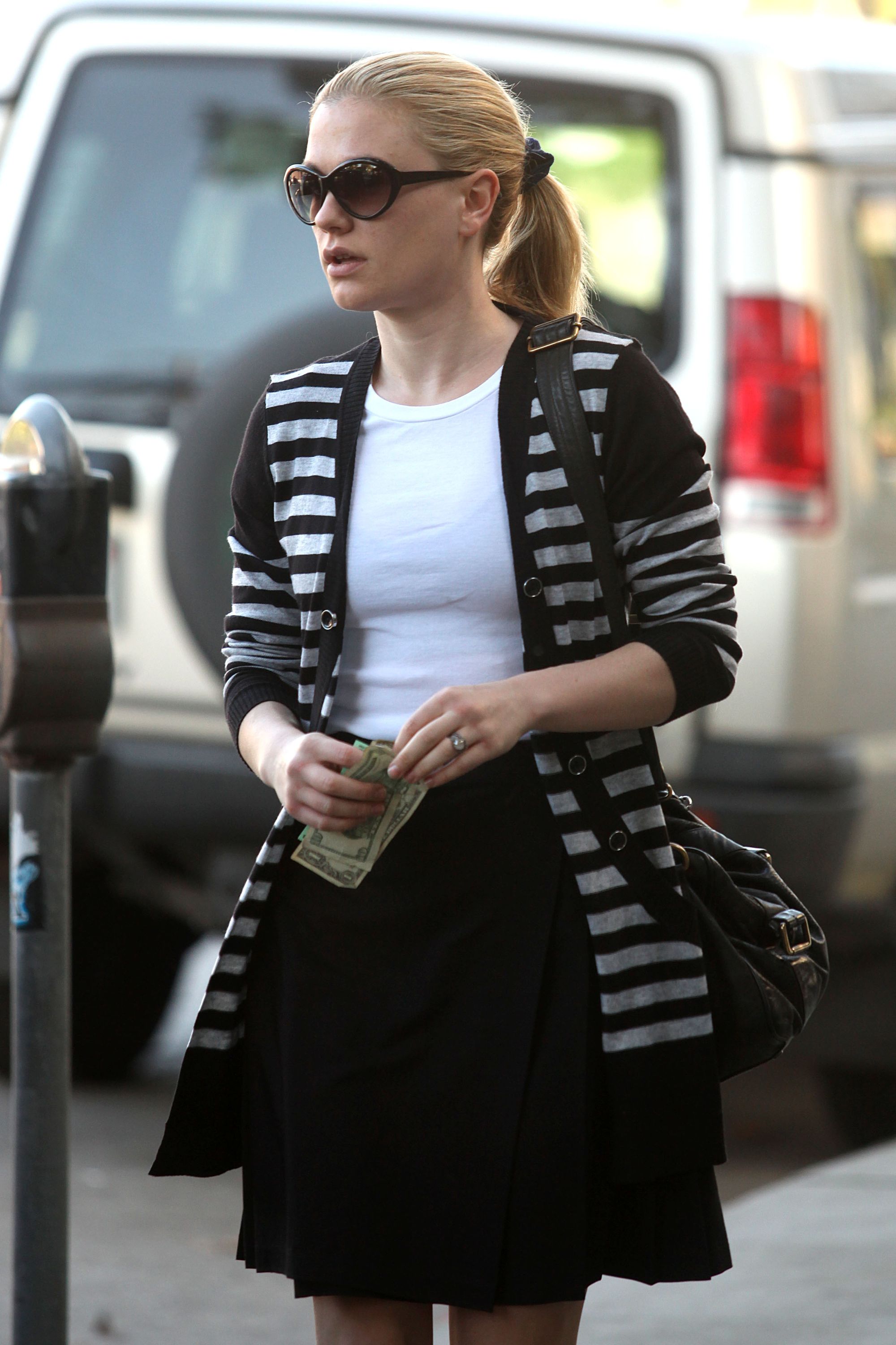 Anna Paquin at John Frieda Salon in Los Angeles on January 18, 2012
