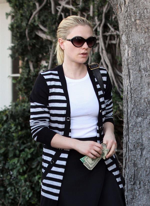 Anna Paquin at John Frieda Salon in Los Angeles on January 18, 2012