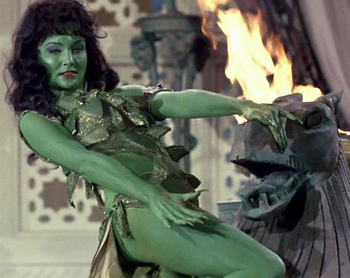 Susan Oliver in body paint