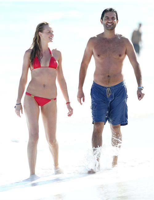 Anne Vyalitsyna bikini candids in Miami 11/22/12 