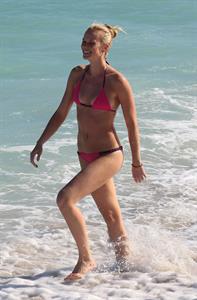 Anne Vyalitsyna bikini candids in Miami 11/23/12 