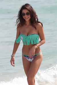 Arianny Celeste wears a sexy Bikini to the beach with her dog Bentley in Miami Nov 1, 2013 