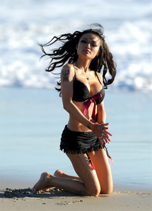 Tila Tequila in a bikini