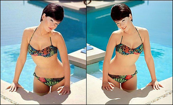 Yvonne Craig in a bikini