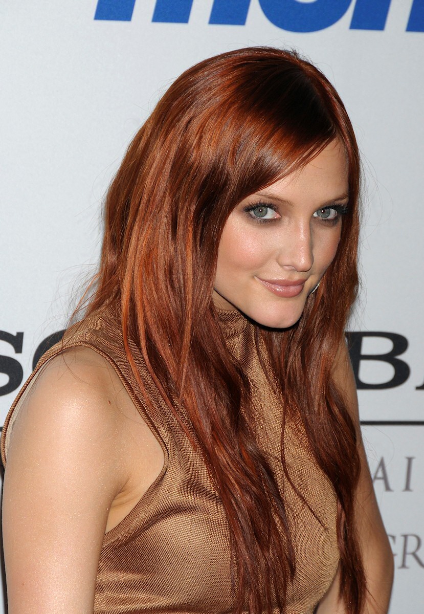 Ashlee Simpson attending Clive Davis pre-Grammy party 