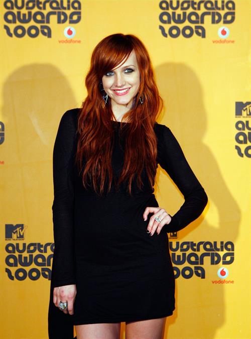 Ashlee Simpson Vodafone MTV Australia awards 2009 at the Sydney Convention and Exhibition Centre, Darling Harbour 
