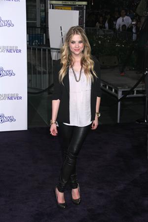 Ashley Benson Justin Bieber Never Say Never Los Angeles premiere on February 8, 2011