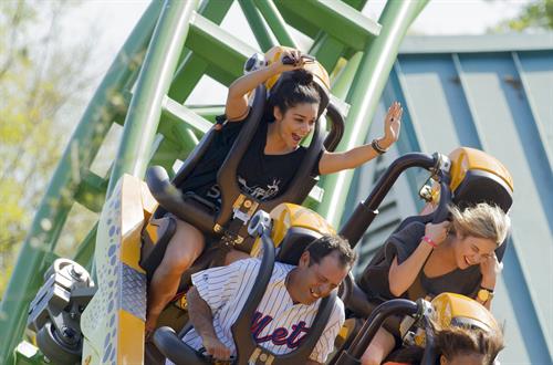 Ashley Benson and Vanessa Hudgens at Busch Gardens in Tampa Bay on March 3, 2012