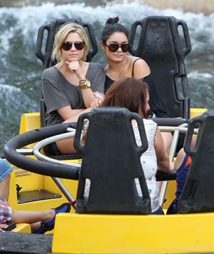Ashley Benson and Vanessa Hudgens at Busch Gardens in Tampa Bay on March 3, 2012